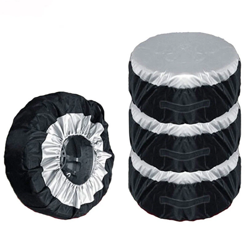 

Tire Cover Case Car Spare Tire Cover Storage Bags Carry Tote Polyester Tire For Cars Wheel Protection Covers 4 Season