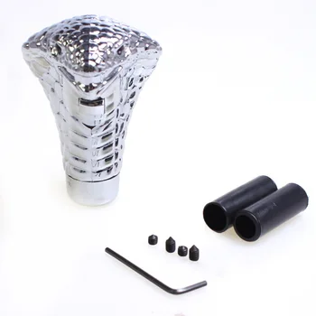 

Universal Car Manual Gear Stick Snake Shape Shift Knob Crystal Cobra Head with LED Lights for Automatic Transmission Car Styling
