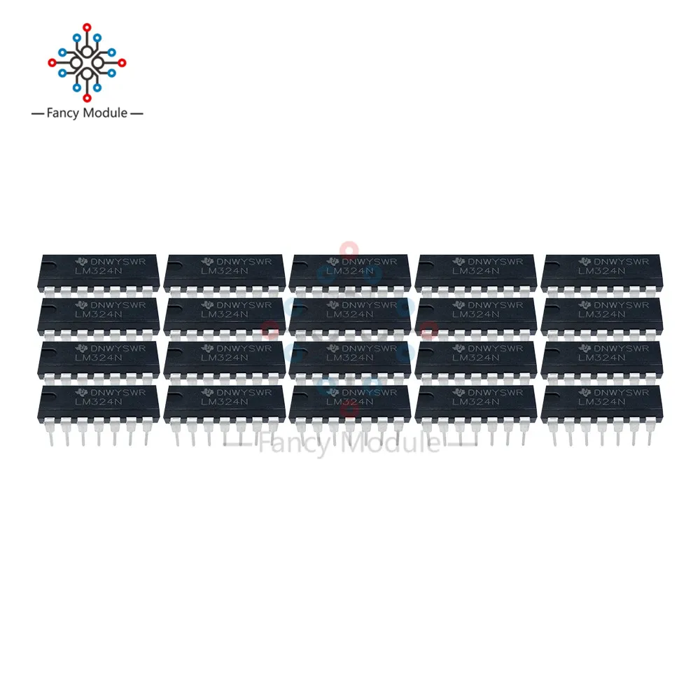 10 шт. LM324N LM324 DIP 14 TI Чип малой мощности Quad Op Amp IC|chip|chip icchip power |