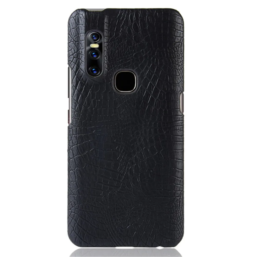 For Vivo V15 Pro X27 Y93 V11 11i Y83 Y97 X23 Y85 Y81 IQOO Case Luxury Crocodile Skin PU Leather Shockproof Case Hard Back Cover