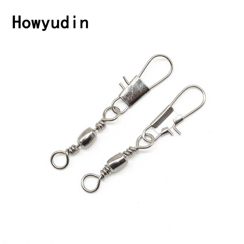 50Pcs/lot swivels fishing accessories Pin connector ring Quick rotation