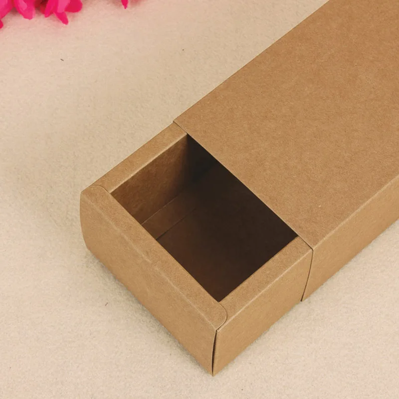 Retail 20*10+6cm 10Pcs/Lot Craft Paper Package Box For DIY Essential Oil Gift Perfume Jewel Packing Retro Cardboard Drawer Boxes | Дом и сад