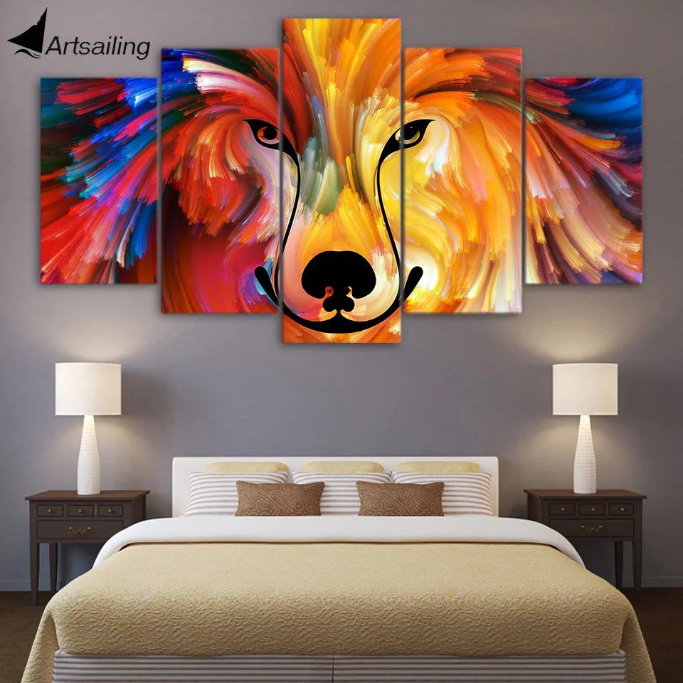 Buy 5 Piece Canvas Art HD Print Home Decor colorful of