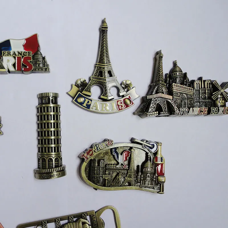 3D Fridge Tourist Souvenirs Famous Buildings Around the World