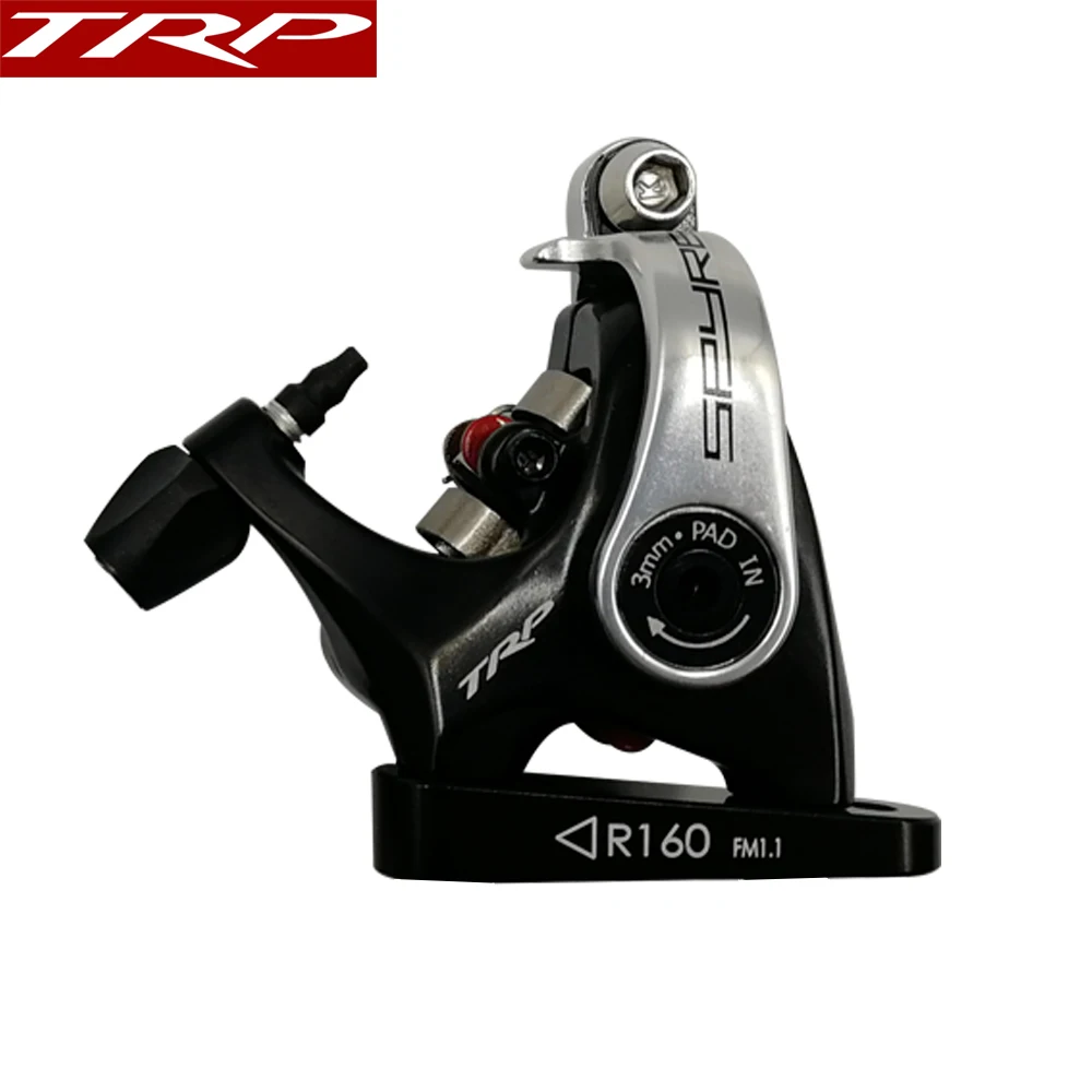 

TRP Spyre Flat Mount Mechanical Dual Side Actuation Road Disc Brake Caliper SPYRE Front Rear 160mm calipers, w/ or w/o Rotor