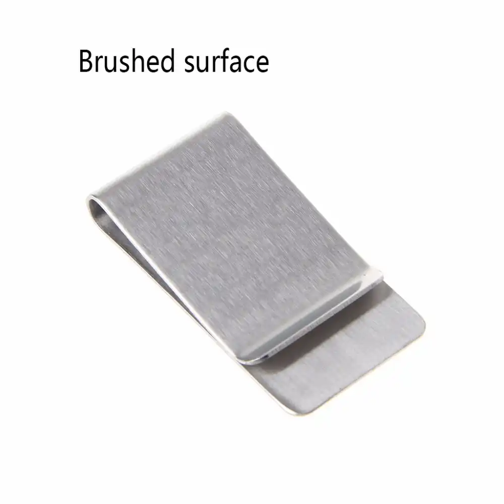 High Qualit!   y Silver Color Slim Money Clip Credit Card Wallet New Stainles!   s Steel - 