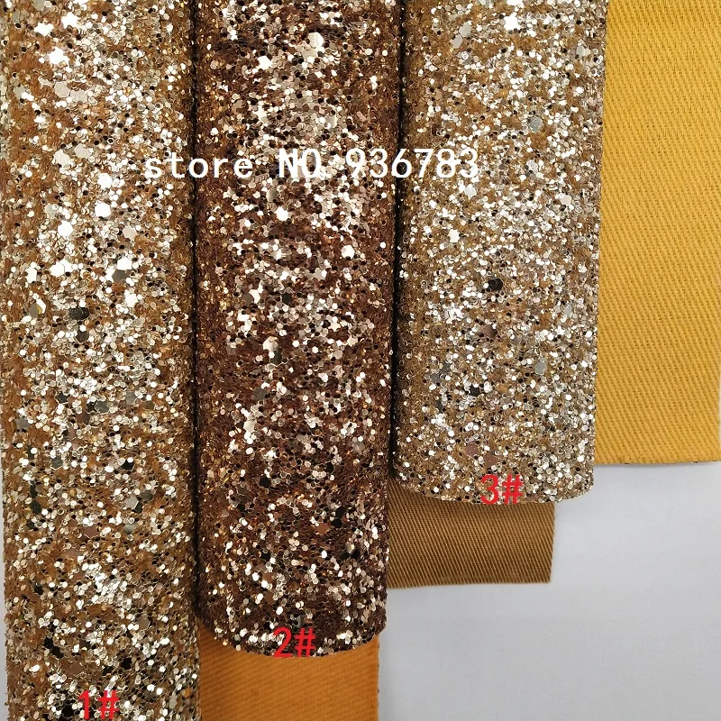 MQ108C 30X134cm Chunky Glitter Leather for making bows shoes handbags and wallpaper Party Decoration
