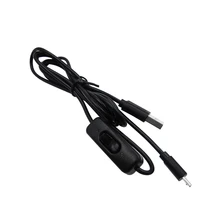 Raspberry Pi Power Cable with switch ON/OFF button Micro USB charging cable for Banana PI Raspberry Pi 2 power cable with switc!
