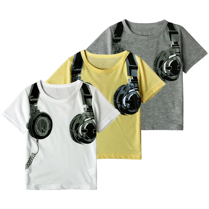 

Boys/Girls 'S Summer Fashion Cotton O-Neck T-Shirt I 3 3D Print Casual Short sleeve Tops Children Foreign Trade European And Ame