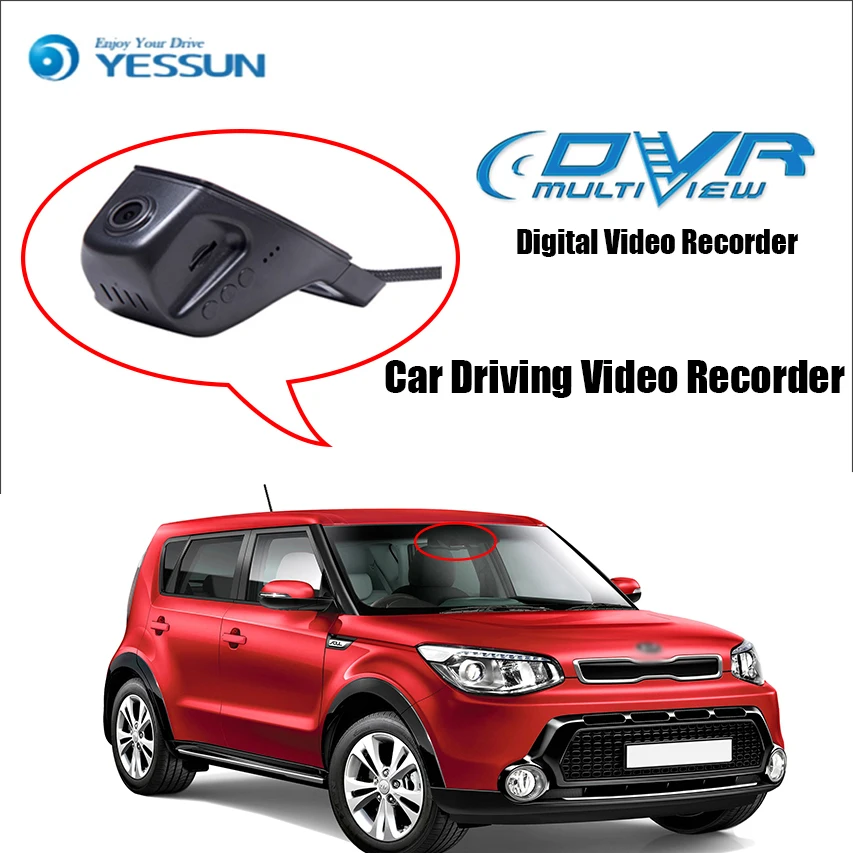 

YESSUN for KIA Sou Car Driving Video Recorder DVR Mini Control APP Wifi Camera Registrator Dash Cam Original Style