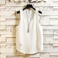 Летние мужские без рукавов Мышцы Хлопок Спортивные Тэнк-топы Мужчины Бодибилдинг Одежда под рубашку спортивная майка для фитнеса тренировочный жилет L0611