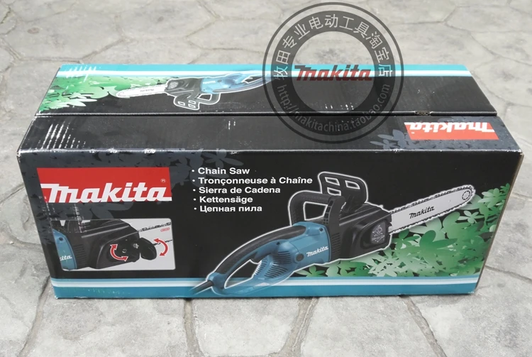 Электрическая цепная пила Makita UC4041A скорость 1800 Вт(в минуту) 800 м(2600 MFT) цепная передача 3/8 автоматическая функция предотвращает разлив нефти"