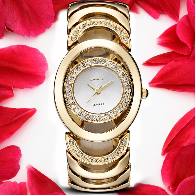 Prix pour CRRJU Marque Nouveau Dames De Mode De Luxe Or Quartz Montres Femmes Célèbre Marque Strass Montres Relojes Mujer Montre Femme Prix pour CRRJU Marque Nouveau Dames De Mode De Luxe Or Quartz Montres Femmes Célèbre Marque Strass Montres Relojes Mujer Montre Femme
