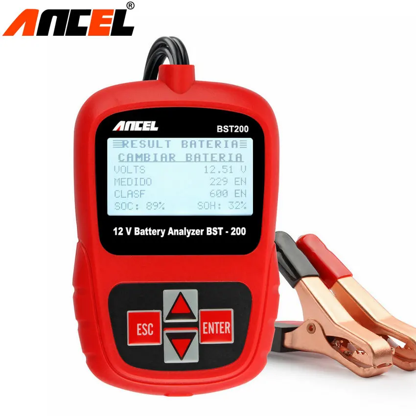 Prix pour ANCEL BST-200 BST200 Batterie De Voiture Analyseur De Diagnostic 12 V 1100CCA Auto Batterie Analyseur testeur Multi-langue Livraison Gratuite Prix pour ANCEL BST-200 BST200 Batterie De Voiture Analyseur De Diagnostic 12 V 1100CCA Auto Batterie Analyseur testeur Multi-langue Livraison Gratuite