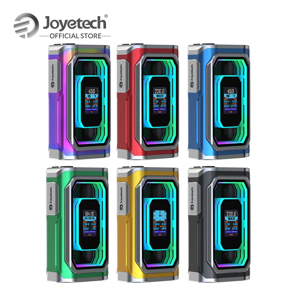 

Original Joyetech ESPION Infinite Mod Output 230W Wattage TC Box Mod By Power/RTC/Bypass/TC/TCR Modes ELectronic Cigarette