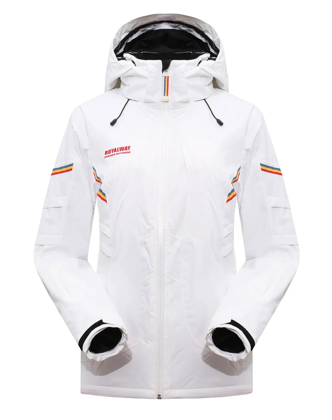 

ROYALWAY Women Skiing Ski Jackets Windproof Waterproof Jacket Adjustable Removable Breathable Quality Recco GPSJacket#RFSL4504G
