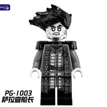 100 шт. PG1003 Пираты Карибского моря фигурка строительный блок игрушка лесаро капитан Джек Эдвард Русалка Дейви Джонс кирпич PG8048