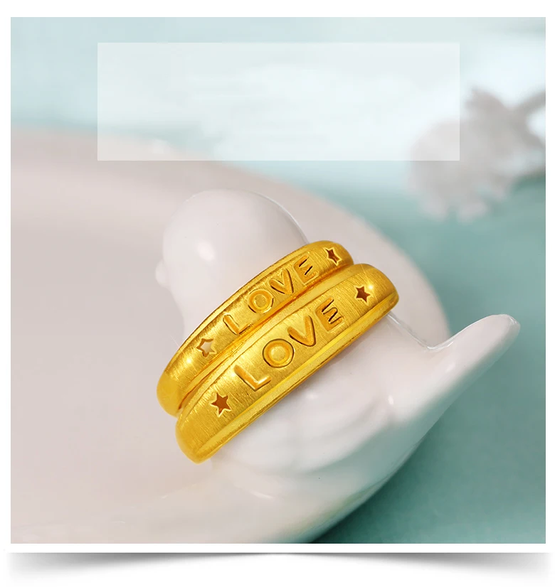 QA, 24K кольцо из чистого золота, настоящее AU 999, цельное Золотое кольцо, Красивые Романтические любовные высококлассные трендовые классические ювелирные изделия,, новинка