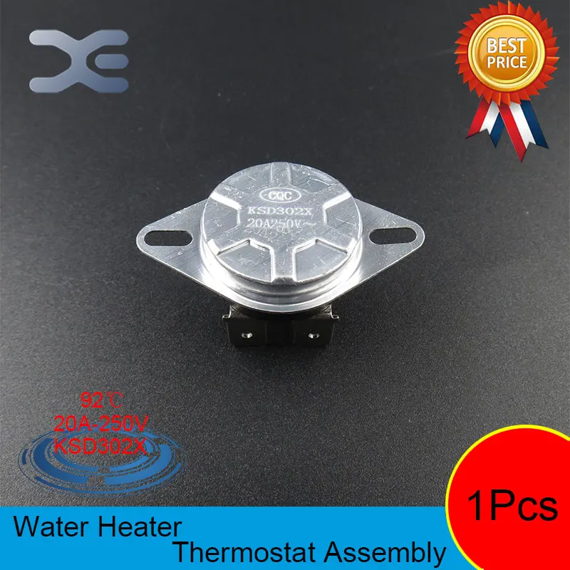 KSD302X 20A 250V 92 Centigrade 4 Pin Temperature Controlled Thermostat Assembly Thermostat New KSD302X 20A 250V 92 Centigrade 4 Pin Temperature Controlled Thermostat Assembly Thermostat New