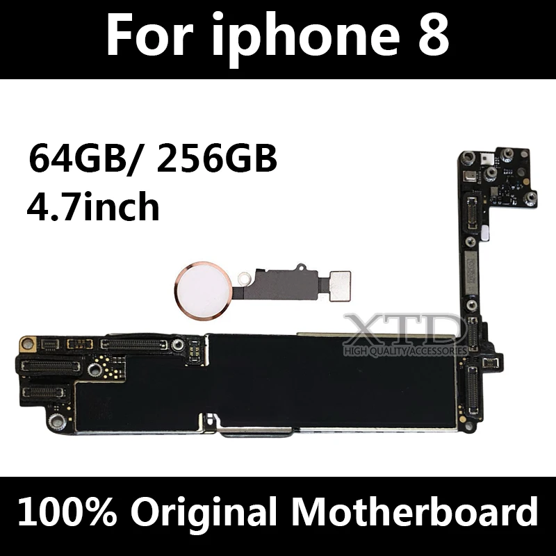 Для iPhone 8 материнская плата оригинальная разблокированная материнская плата для iPhone 8 материнская плата 64 Гб/256 ГБ с сенсорным ID