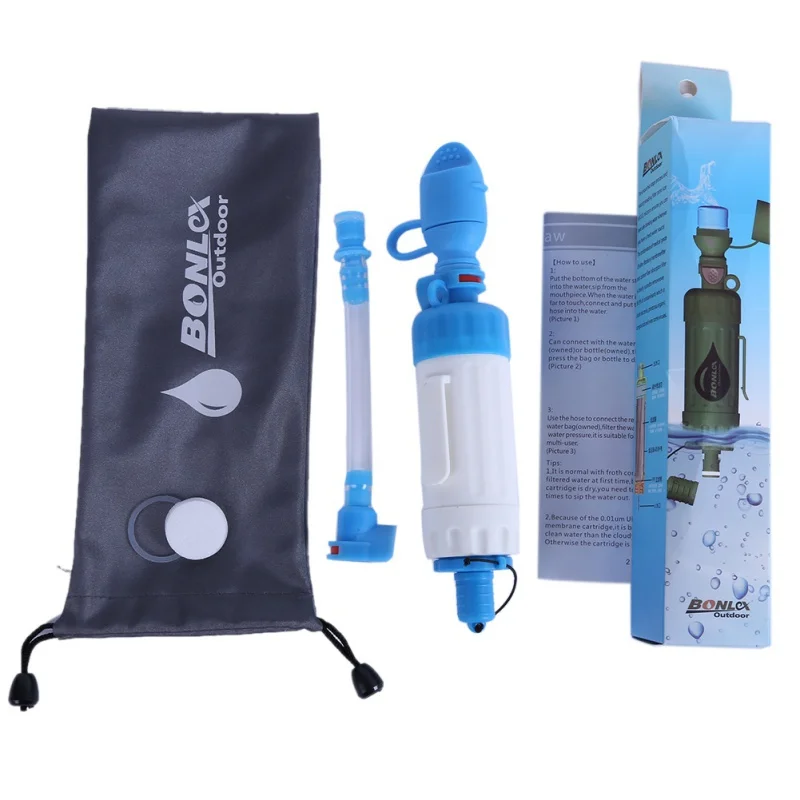 Outdoor Hiking Camping equipment Water Filter Straight Drinking Water Filtration Capacity Emergency Survival Tool Survival Kit Outdoor Hiking Camping equipment Water Filter Straight Drinking Water Filtration Capacity Emergency Survival Tool Survival Kit