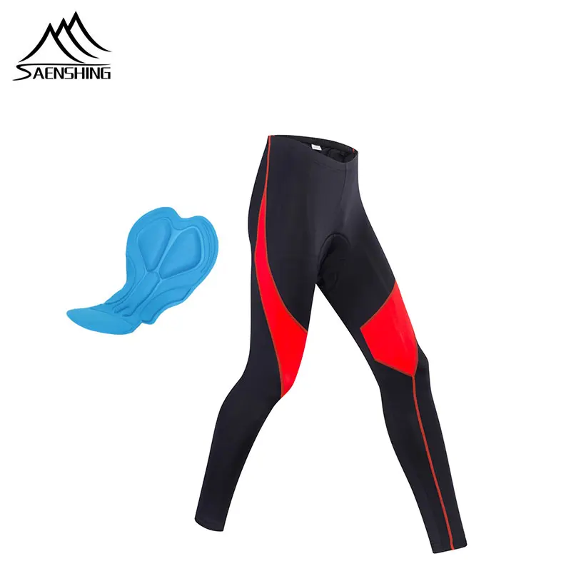 

SAENSHING Cycling Pants lycra Spring Autumn With Gel Pad Cycling Tights MTB Bike Downhill Bicycle Pants Cycling Trousers
