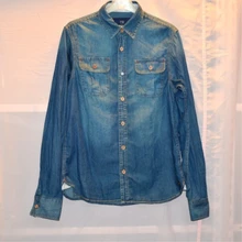 Высокое качество, SC, Ретро стиль, мужская повседневная приталенная джинсовая рубашка с длинным рукавом, Мужская модная одежда, рубашка,, бренд