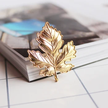 

Trendy Art Brooches Women Vintage Charming Art leaves brooch Metal Badge Brooch Jewelry Brooch Pins Simple Jewelry Accessories