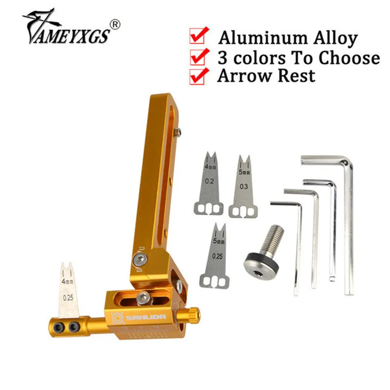 

1pc Archery Compound Bow Rest Aluminum Alloy Adjustable Arrow Rest Right Hand For Bow And Arrow Shooting Hunting Accessories