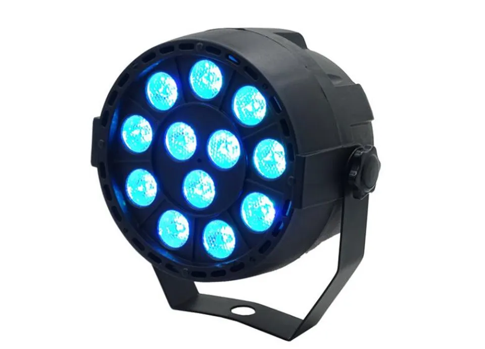 Par Светильник 12LED RGB 3в1 12x4 Вт УФ сценический светильник ing effect DMX 512 клубный диско вечерние бальный зал КТВ бар Свадебный DJ проектор точечный светильник