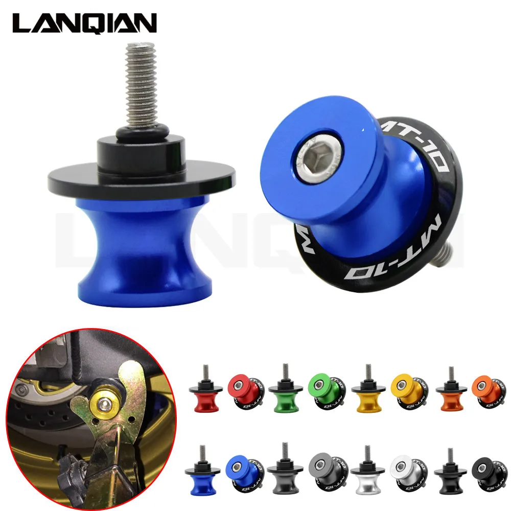 

Arm Stand Screws M6 For YAMAHA MT10 MT-10 MT 10 CNC Aluminum Motorcycle Accessories Swingarm Spools Slider 6mm Swing