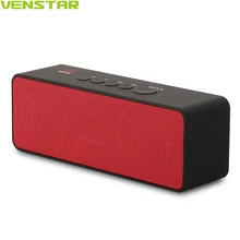 VENSTAR S207 2800 mAh Mini Altavoz Portátil Bluetooth Wireless Negro Rectángulo 10 W Altavoces Bluetooth 4.1 Ultra Bass Mic Incorporado