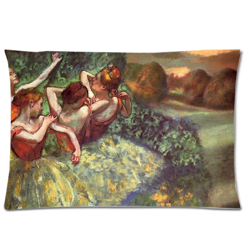 Эдгар Degas балета дизайнерская Прямоугольная подушка из полиэстера чехол для дома