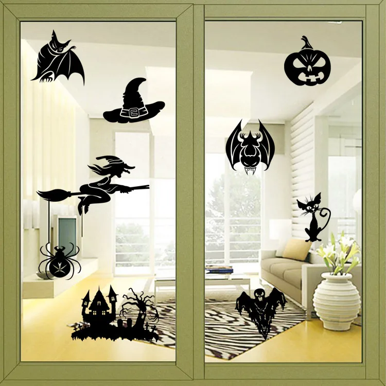 aliexpresscom buy creative witch ghosts bat pumpkin decal halloween wall sticker bedroom decoration halloween window stickers from reliable halloween - Halloween Window Decals aliexpresscom buy creative witch ghosts bat pumpkin decal halloween wall sticker bedroom decoration halloween window stickers from reliable halloween - Halloween Window Decals