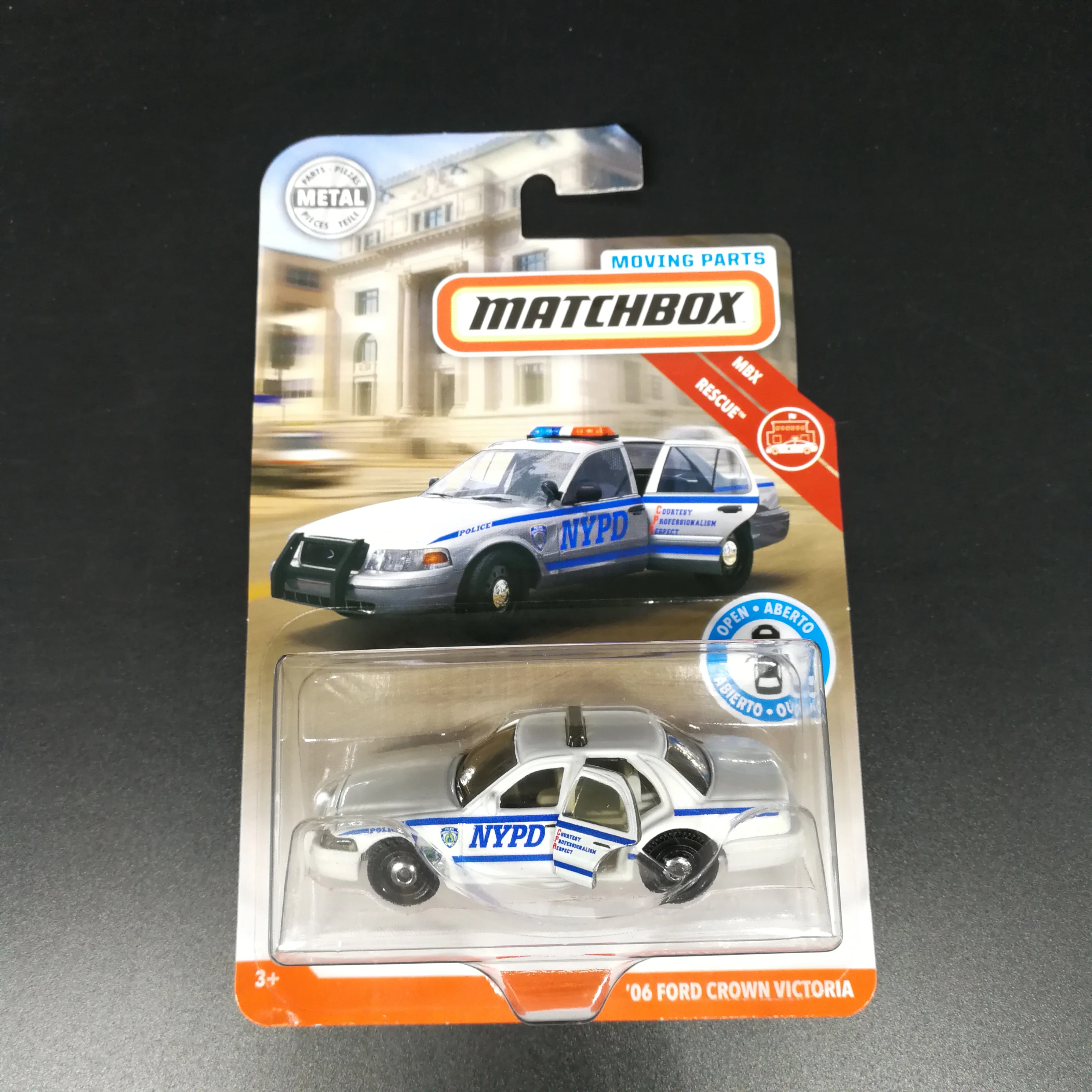  2019 Matchbox Car 06 FORD CROWN VICTORIA TESLA MODEL X Door Openable Metal Diecast Model Car Collec