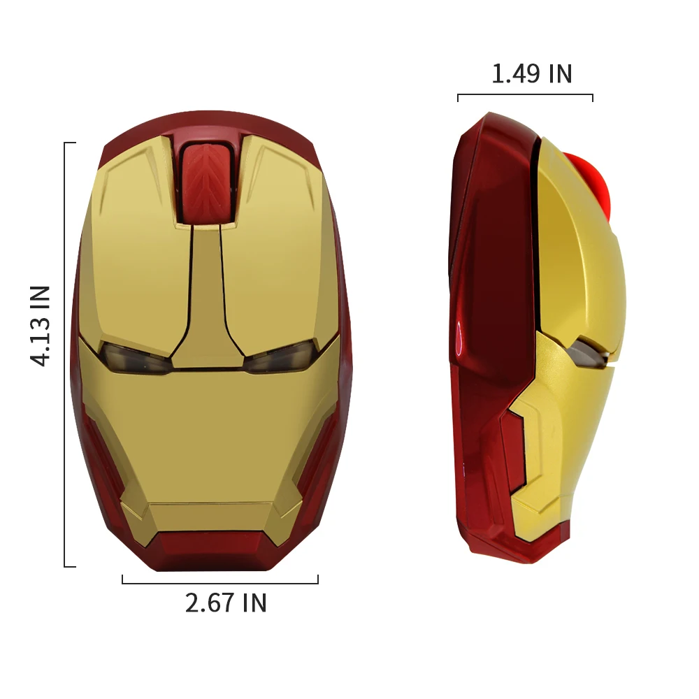 Беспроводная игровая мышь CHYI Iron Man оптическая Бесшумная 800/1200/1600/2400 DPI USB