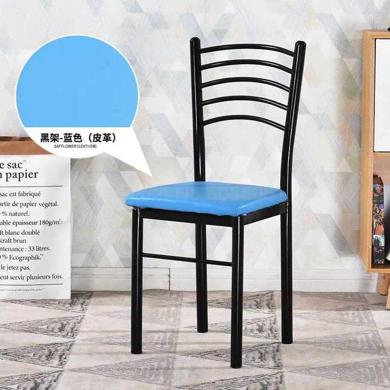 Домашний простой ресторанный спинка кресла простой Ресторан быстрого питания стул модный обеденный стол для отеля и стульев 4 из продажи - Цвет: ml21