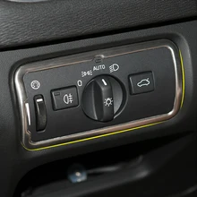 Нержавеющая стальная рама переключателя фар декоративная крышка Накладка для Volvo XC60 S60 V60 S80 V40 автомобиля Средства для укладки волос