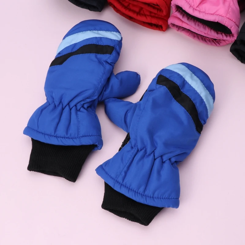 

2-5y Baby Mitten Winter Kids Boys Girls Outdoor Warm Gloves Waterproof Windproof