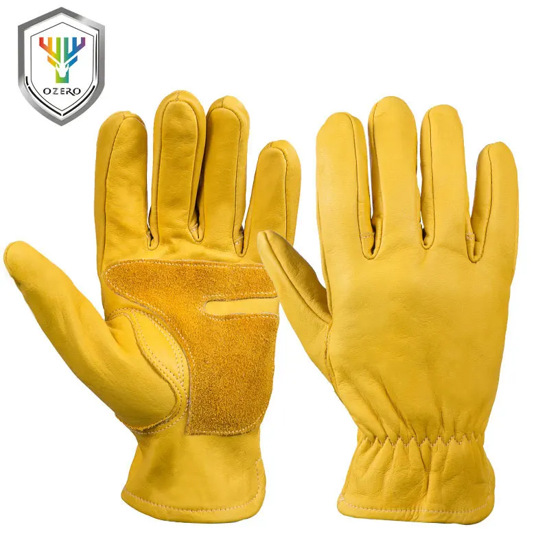 

OZERO Motorcycle Gloves Moto Racing Cowhide Gloves Knight Leather Ride Bike Driving BMX ATV MTB Bicycle Cycling Motorbike 1016