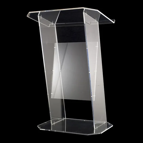Cheap Transparent Acrylic Podium Pulpit Lectern Clear Plexiglass Podium