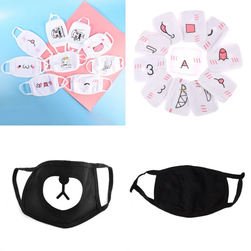 Новая Черная противопылевая маска для рта, для здоровья, велоспорта, крутая респиратор, маска для лица, моющаяся, хлопковая, против пыли, защитная, двойная, Kpop маска