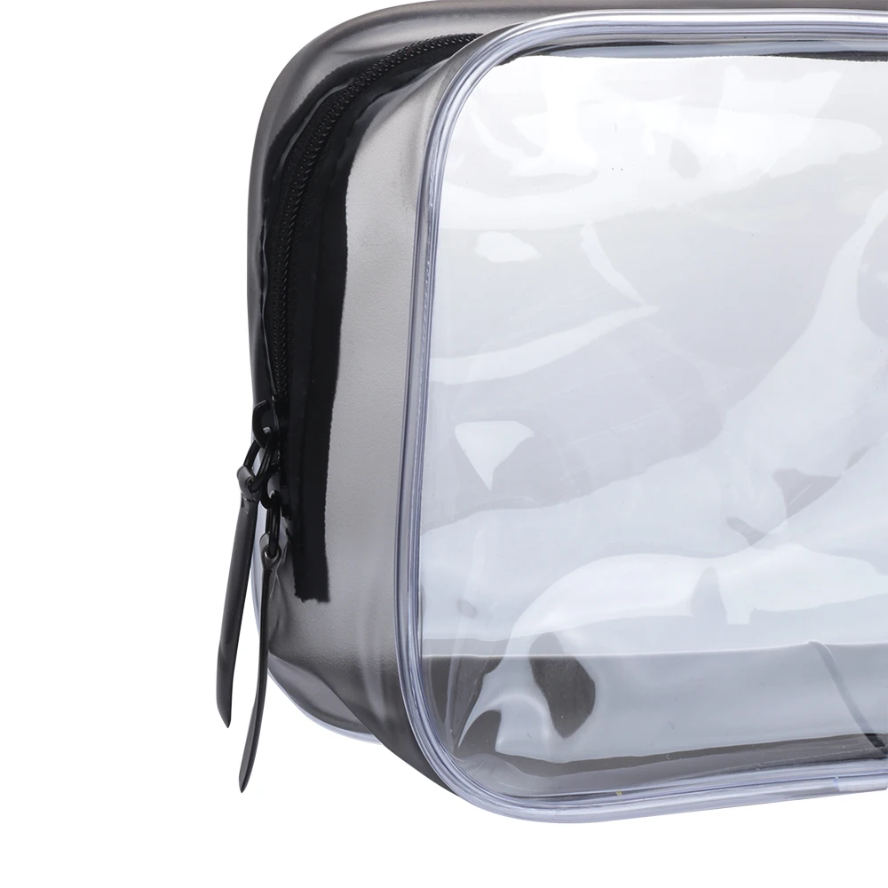 ПВХ прозрачный, с застежкой на молнии косметичка для женщин окружающей среды водонепроницаемый мыть туалетных сумок путешествий Органайзер для макияжа Чехол