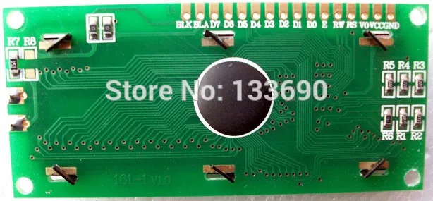 Display LCD 16x1 Retroilluminato GIALLO-VERDE Driver SPLC780D - Foto 10