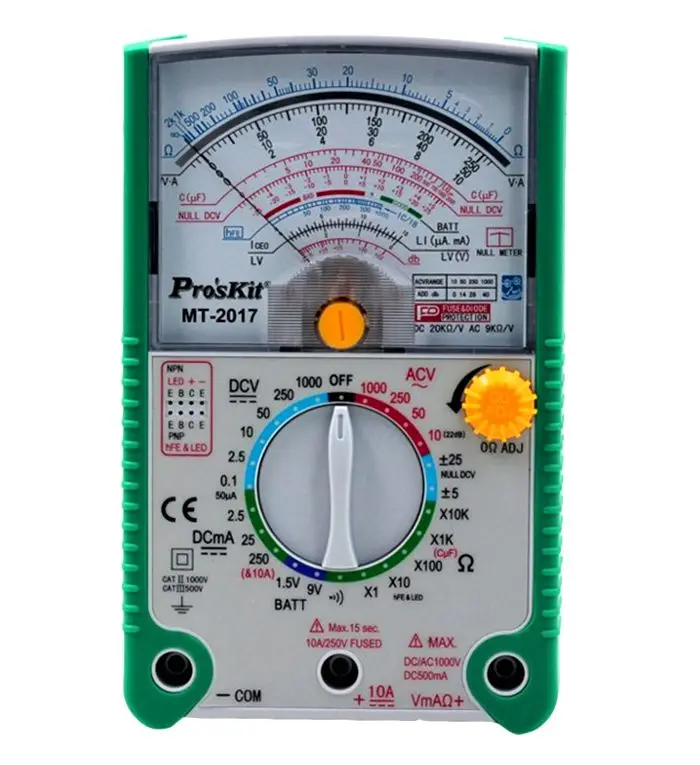 

Upgraded version MT-2017 Analog multimeter ,delicate and beautiful,high quality professional testing tools.