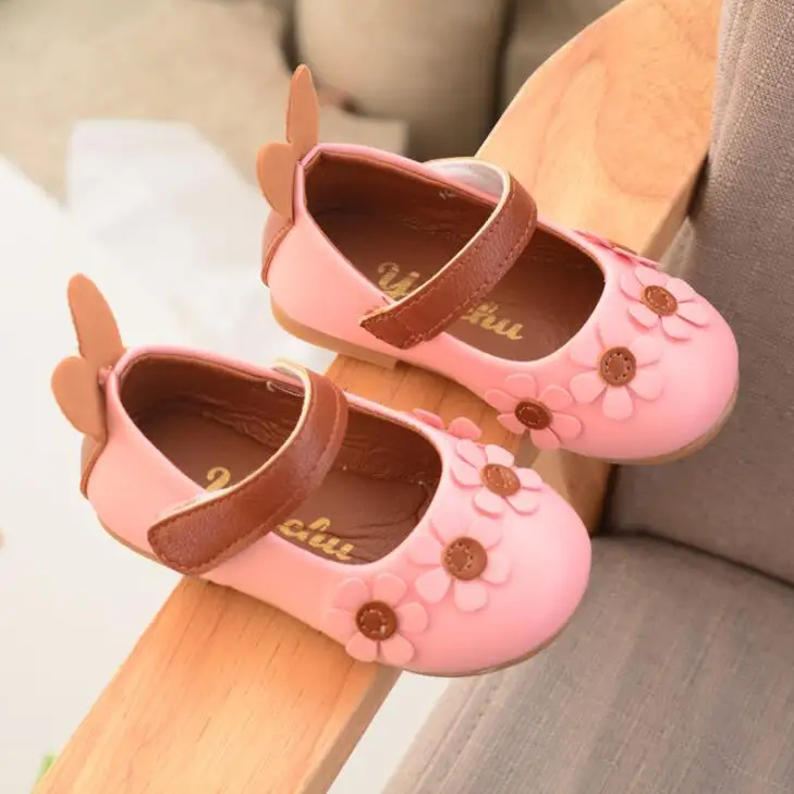 Детская обувь кожаные детские Лоферы для девочек платье туфли без каблуков розовый цветные кроссовки Детская Повседневная Мягкая