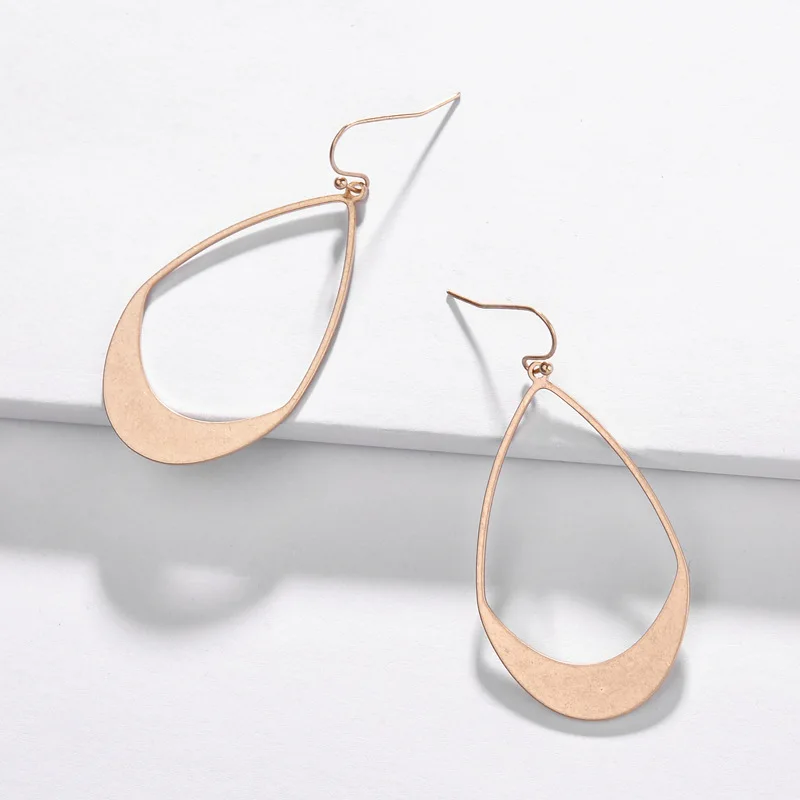 

New Frame Teardrop Earrings for Women Fashion Jewelry Silver Gold Alloy Metal Water Drop Earrings Statement Earrings