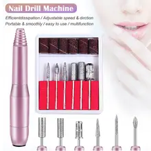 Electric Nail Drill Bit Portable Nail Drill Machine Pen Nail File Manicure Pedicure Kit Grinder For Nail Polishing electric polishing manicure nail drill machine pedicure polished pen nail drill bits nail file nail tools set