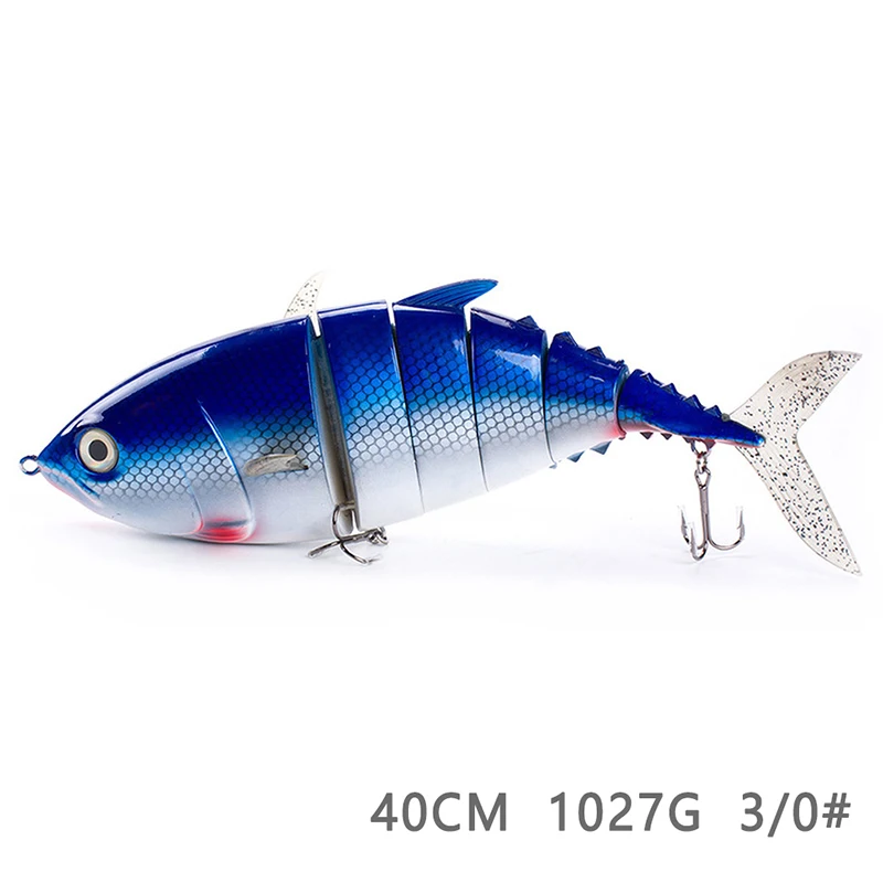 

Fishing Swing Machine Realistic Fishing Baits Multi-section Realistic Fishing Hard Bait 2 Hook Road Asian Bait 40cm sale