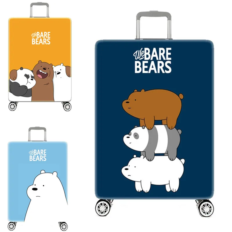 

Girls Cute Bear Luggage Protective Cover Cartoon Elastic Dust Cover Rain Bag For 18"-32" Trunk Case Fashion Suitcase Accessories